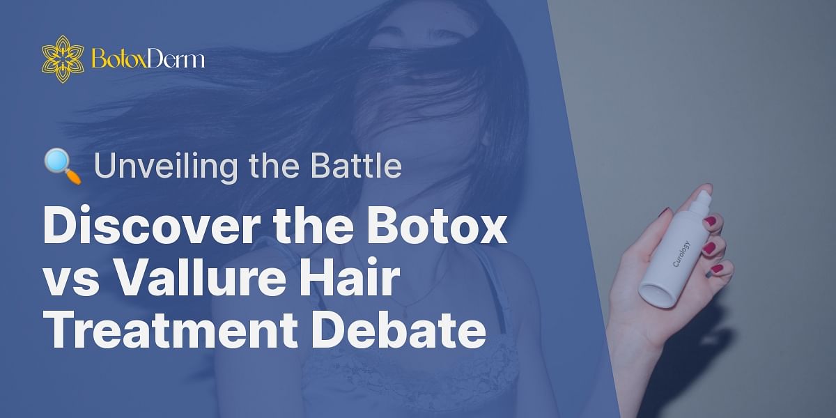 What is the difference between Botox and Vallure for hair treatments?